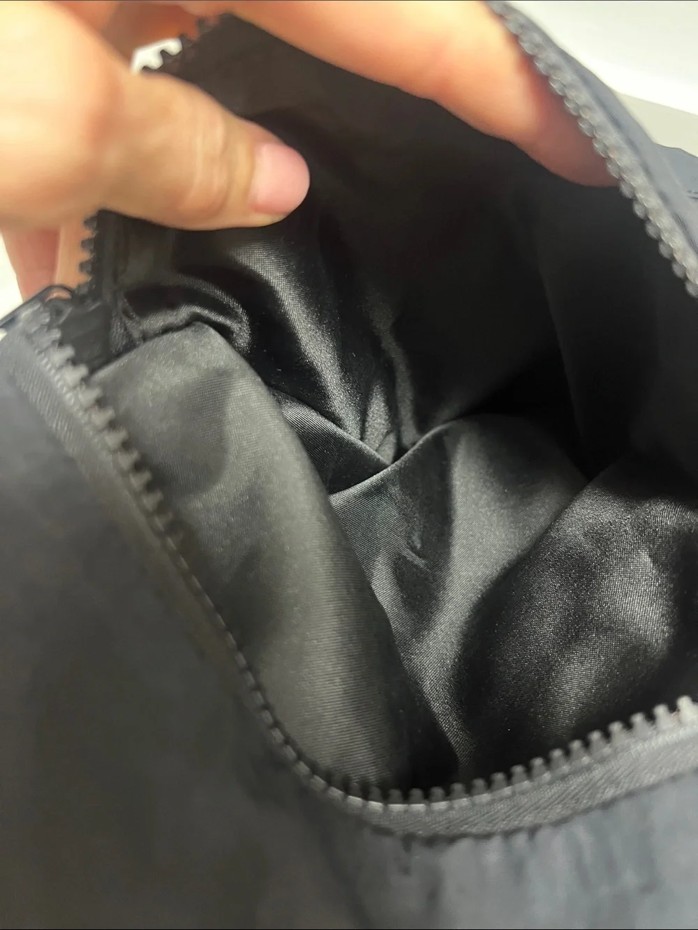 lululemon athletica black backpack with front zip pouch